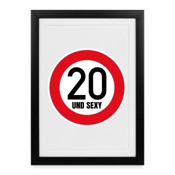 20e anniversaire Sexy Shield Tempo 20 et Sexy 20 - Affiche encadrée (27 × 37 cm) - noir - Devant