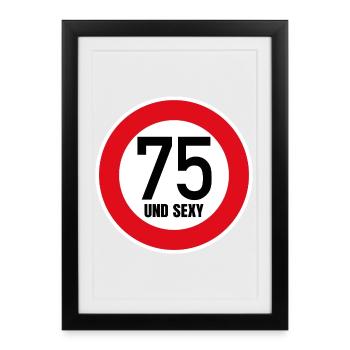 75e anniversaire Sexy Shield Tempo 75 et Sexy 75 - Affiche encadrée (27 × 37 cm) - noir - Devant