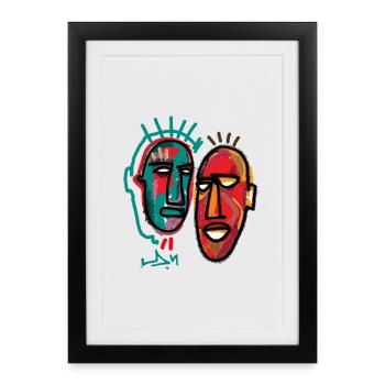 DOUBLE - Affiche encadrée (27 × 37 cm) - noir - Devant
