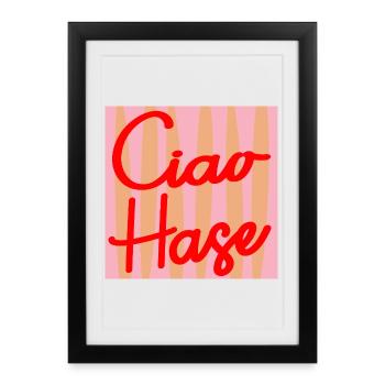 L’ESTIME DE SOI DU LAPIN CIAO - Affiche encadrée (27 × 37 cm) - noir - Devant