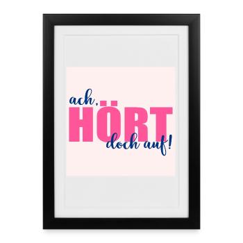 STOP SAYINGS - Framed poster (27 × 37 cm) - black - Front