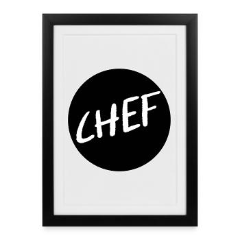 PATRON SUPERVISEUR - Affiche encadrée (27 × 37 cm) - noir - Devant