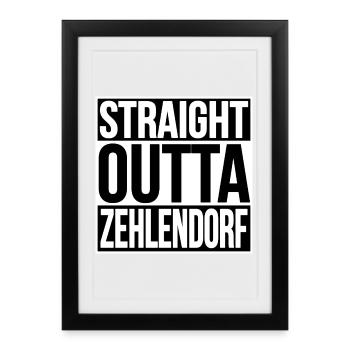 Tout droit sorti de Zehlendorf Berlin - Affiche encadrée (27 × 37 cm) - noir - Devant