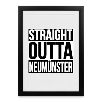 TOUT DROIT SORTI DE NEUMÜNSTER - Affiche encadrée (27 × 37 cm) - noir - Devant