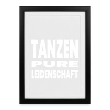 Danser - Affiche encadrée (27 × 37 cm) - noir - Devant