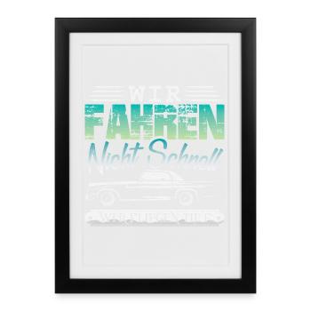Auto Tuner Tuning Kfz Werkstatt Mechaniker Spruch - Affiche encadrée (27 × 37 cm) - noir - Devant