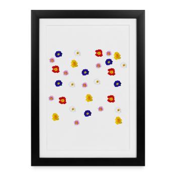 Primroses - Framed poster (27 × 37 cm) - black - Front