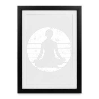 Yogi Sketch - Framed poster (27 × 37 cm) - black - Front