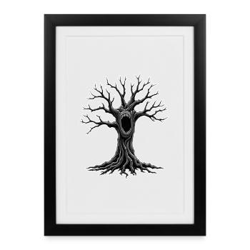 Screaming Tree - Framed poster (27 × 37 cm) - black - Front