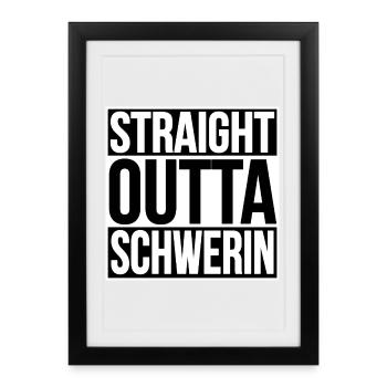 TOUT DROIT SORTI DE SCHWERIN - Affiche encadrée (27 × 37 cm) - noir - Devant