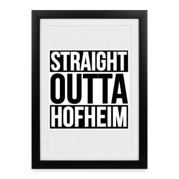 TOUT DROIT SORTI DE HOFHEIM - Affiche encadrée (27 × 37 cm) - noir - Devant