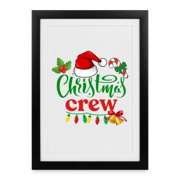 Équipage de Noël - Affiche encadrée (27 × 37 cm) - noir - Devant