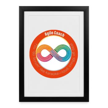 Do Scrum - Framed poster (27 × 37 cm) - black - Front