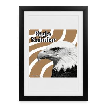 Eagle Nebular Portrait - Framed poster (27 × 37 cm) - black - Front