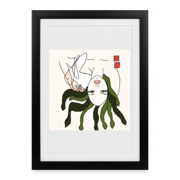 Mamoja - Framed poster (27 × 37 cm) - black - Front