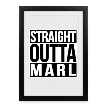 Tout droit sorti de la marne - Affiche encadrée (27 × 37 cm) - noir - Devant