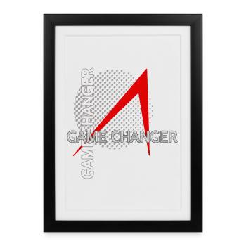 Game Changer - Framed poster (27 × 37 cm) - black - Front