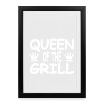 Grillen - Gerahmtes Poster (27 × 37 cm) - Schwarz - Vorne