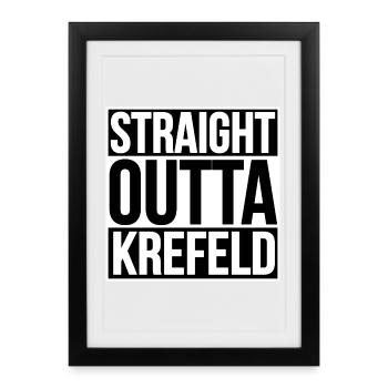 TOUT DROIT SORTI DE KREFELD - Affiche encadrée (27 × 37 cm) - noir - Devant