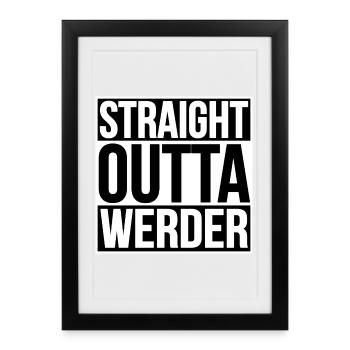 TOUT DROIT SORTI DE WERDER - Affiche encadrée (27 × 37 cm) - noir - Devant