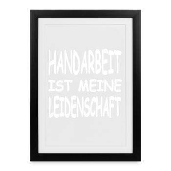 Manual work - Framed poster (27 × 37 cm) - black - Front