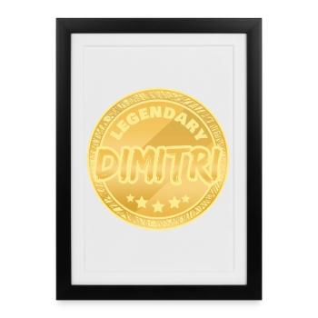 Dimitri - Affiche encadrée (27 × 37 cm) - noir - Devant