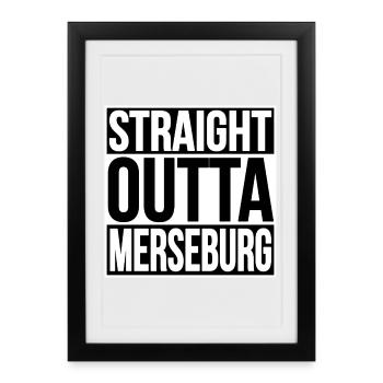 DIRECTEMENT SORTI DE MERSEBURG - Affiche encadrée (27 × 37 cm) - noir - Devant