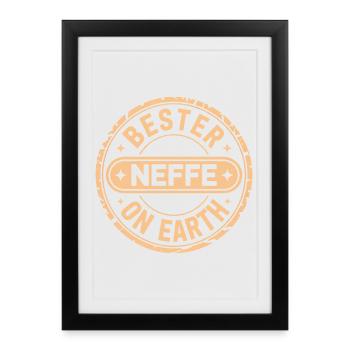 Meilleur neveu - Affiche encadrée (27 × 37 cm) - noir - Devant
