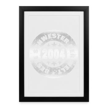 2004 - Affiche encadrée (27 × 37 cm) - noir - Devant