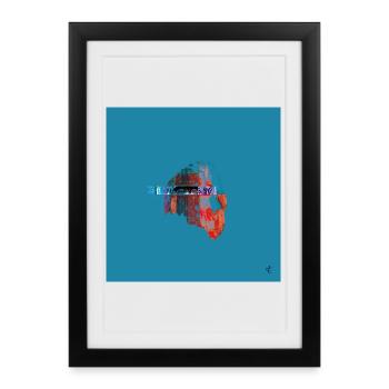 TEXTURA_DE_COLOR #28 - Framed poster (27 × 37 cm) - black - Front