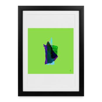 TEXTURA_DE_COLOR_#08 - Affiche encadrée (27 × 37 cm) - noir - Devant