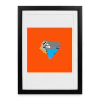 TEXTURA_DE_COLOR_#20 - Affiche encadrée (27 × 37 cm) - noir - Devant