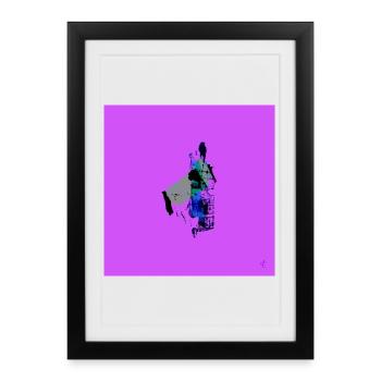 TEXTURA_DE_COLOR_#21 - Affiche encadrée (27 × 37 cm) - noir - Devant