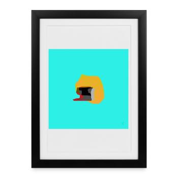 TEXTURA_DE_COLOR_#33 - Affiche encadrée (27 × 37 cm) - noir - Devant