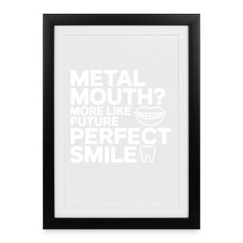 Metal Mouth Perfect Smile Journey  - Framed poster (27 × 37 cm) - black - Front