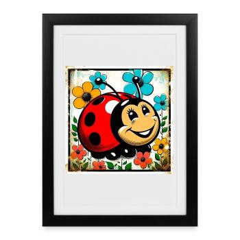 ladybird - Framed poster (27 × 37 cm) - black - Front