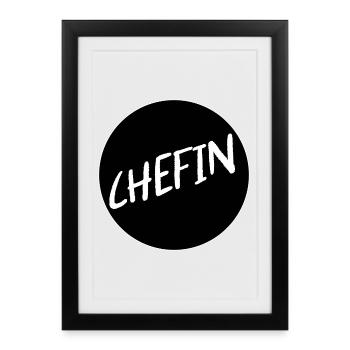 PATRON SUPERVISEUR - Affiche encadrée (27 × 37 cm) - noir - Devant