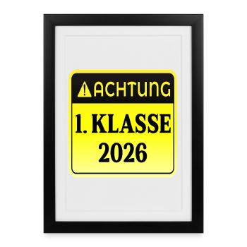ENROLMENT Primary School 2026 - Framed poster (27 × 37 cm) - black - Front