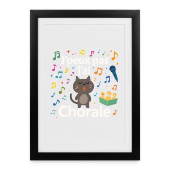 I don't have a choir - Framed poster (27 × 37 cm) - black - Front