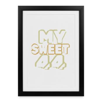 Suess 44 - Affiche encadrée (27 × 37 cm) - noir - Devant