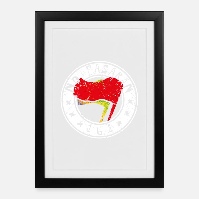 No Pasaran 161 - Framed poster (27 × 37 cm) - black