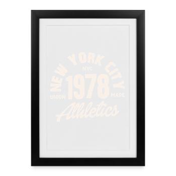 Retro Athletics NYC 1978 - Framed poster (27 × 37 cm) - black - Front