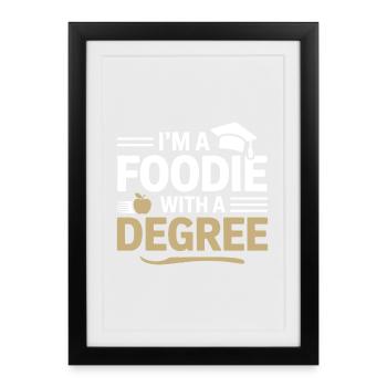 Registered Dietitian Academic Nutrition  - Framed poster (27 × 37 cm) - black - Front