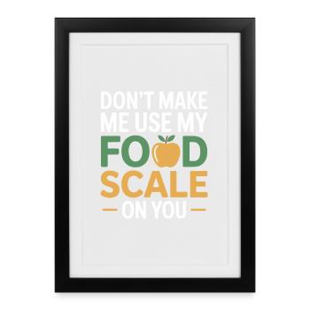 Professional Nutritionist Precision Measurement  - Framed poster (27 × 37 cm) - black - Front