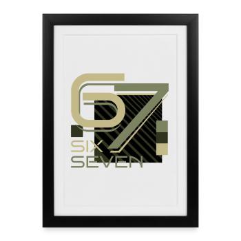 SixSeven - Framed poster (27 × 37 cm) - black - Front