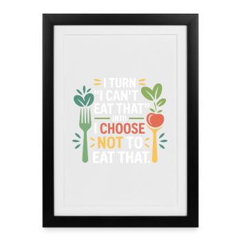 Professional Nutritionist Choice & Behavior  - Framed poster (27 × 37 cm) - black - Front