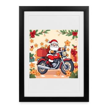 Powered by Gingerbread & Gasoline - Framed poster (27 × 37 cm) - black - Front