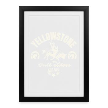 Cavalier Rodeo Montana - Framed poster (27 × 37 cm) - black - Front