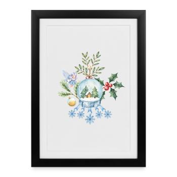 Enchanted Christmas Ball - Framed poster (27 × 37 cm) - black - Front
