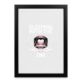 Sleeping with the DM - Funny D'n'D - Affiche encadrée (27 × 37 cm) - noir - Devant